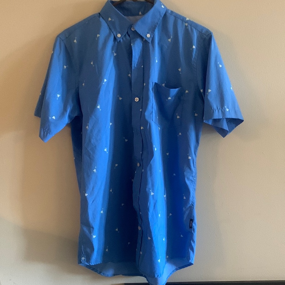 IZOD Hawaiian Shirt w/ Martini Glasses